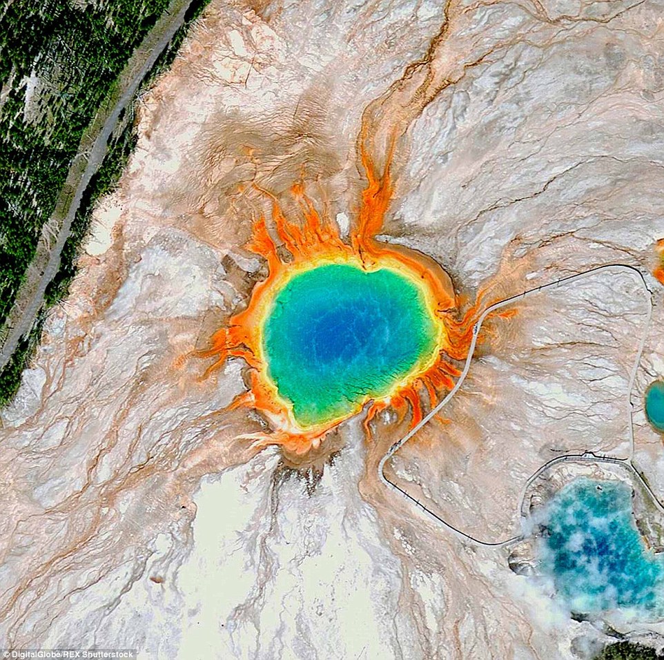 12. The Grand Prismatic Spring, Yellowstone National Park, US