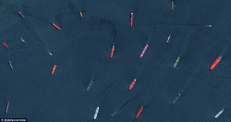 5. Cargo ships and tankers, port of Singapore