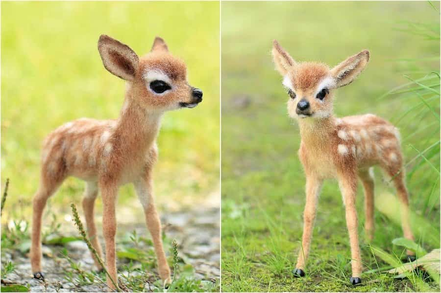 Baby fawn | Super Realistic And Extra Cute Felt Animals By Russian Artist | Brain Berries