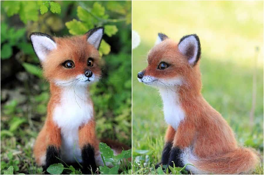 Sly little red fox | Super Realistic And Extra Cute Felt Animals By Russian Artist | Brain Berries