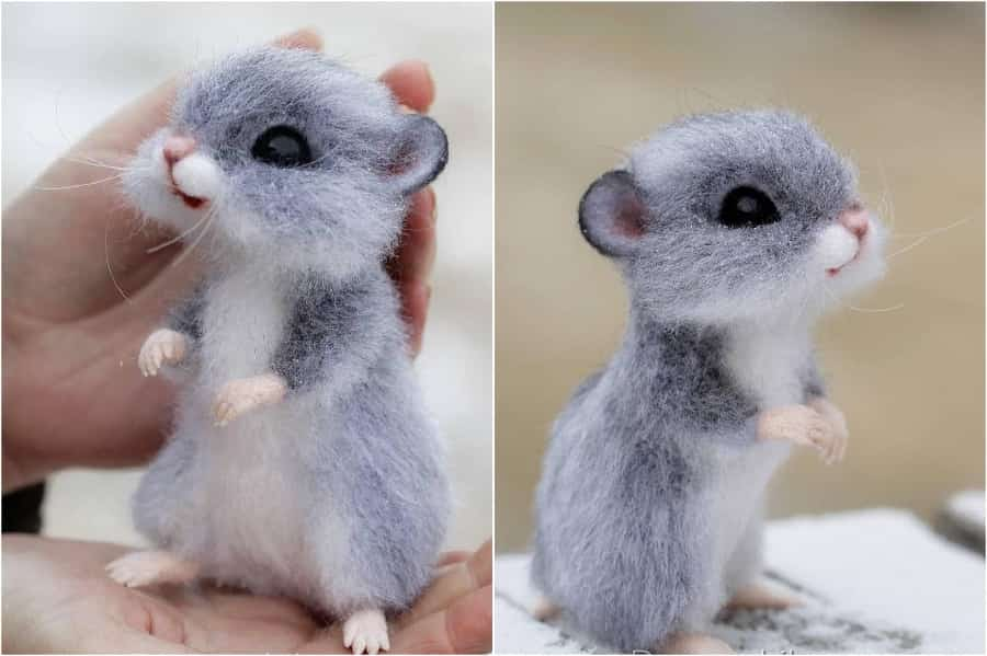 Super Realistic And Extra Cute Felt Animals By Russian Artist