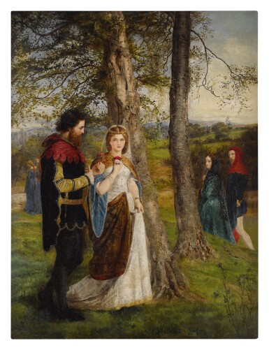 View full screen - View 1 of Lot 22. JAMES ARCHER | SIR LAUNCELOT AND QUEEN GUINEVERE.